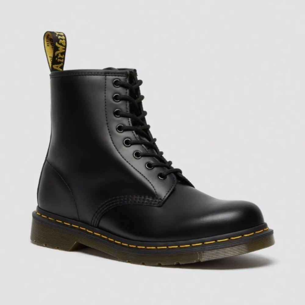 Dr. Martens Black 1460 Women's Smooth Leather Lace Up Boots US 6 UK 4